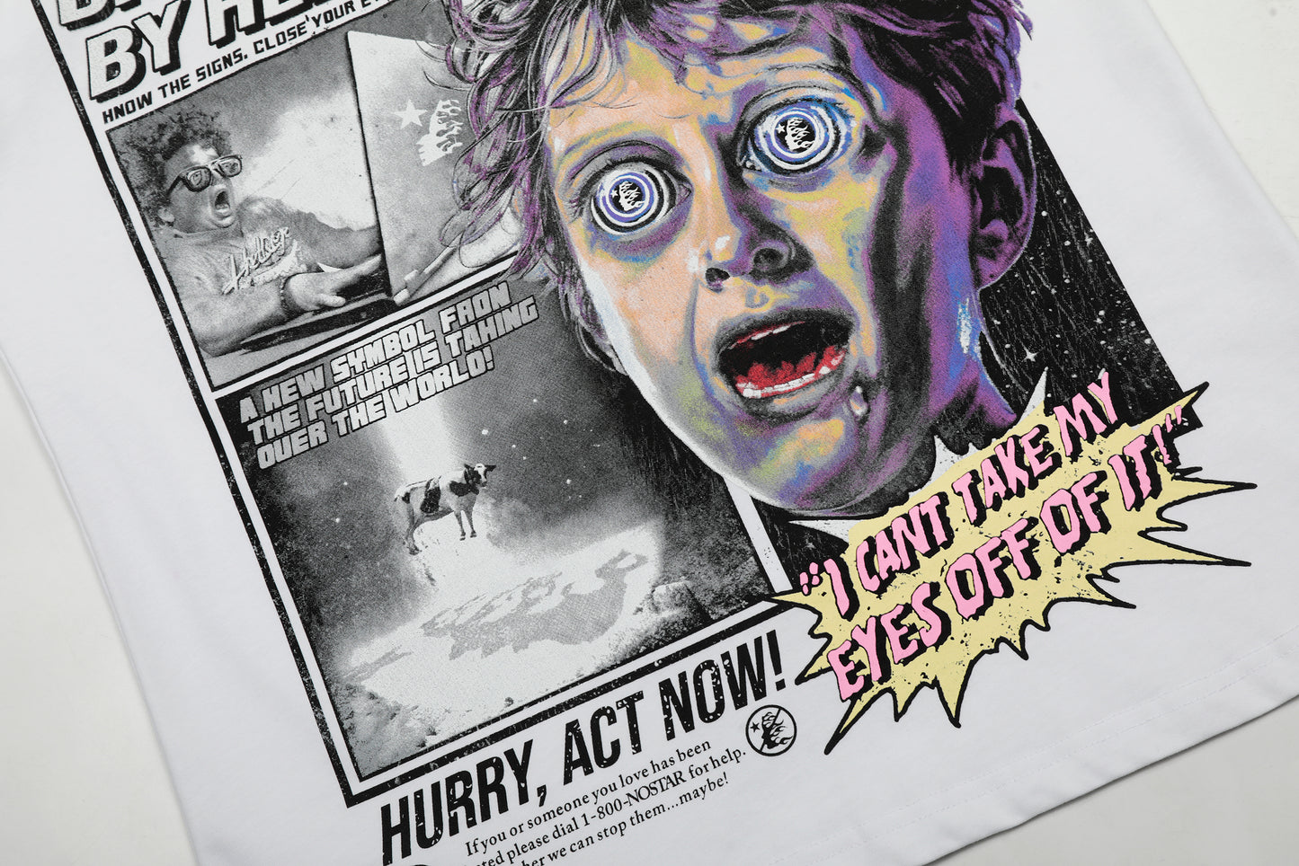 Hellstar Brainwashed News White T-Shirt