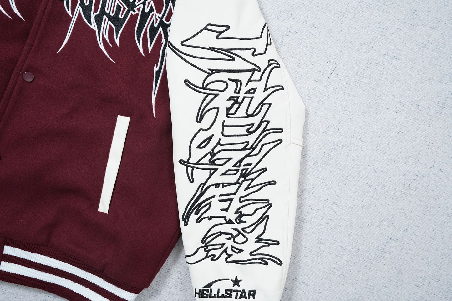 Hellstar Friends & Family Varsity Jacket Red
