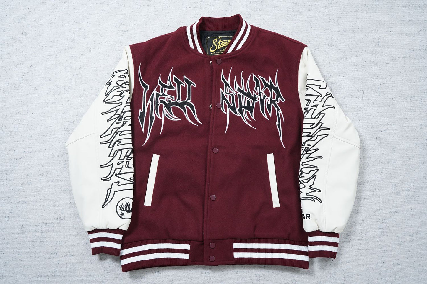 Hellstar Friends & Family Varsity Jacket Red
