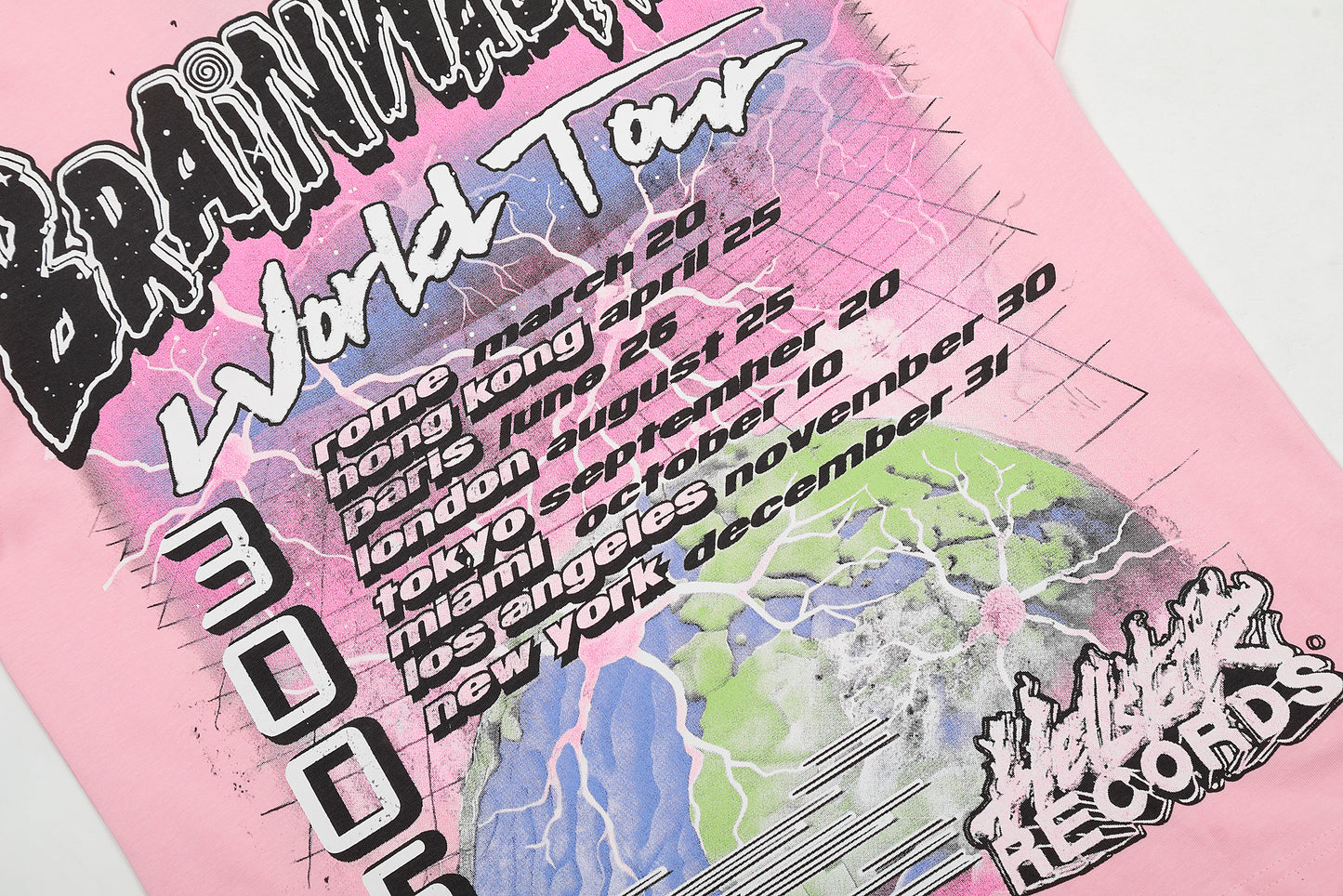 Hellstar Brainwashed World Tour Pink T-Shirt