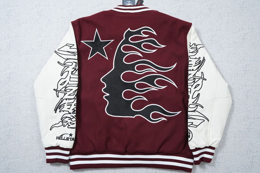 Hellstar Friends & Family Varsity Jacket Red