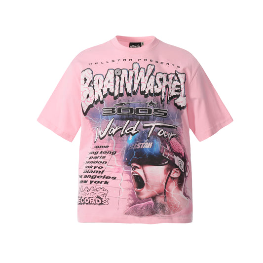 Hellstar Brainwashed World Tour Pink T-Shirt